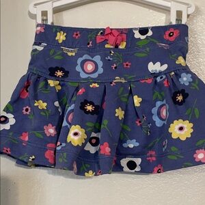 GAP Kids Floral Skirt - Blue with Pink and Yellow Accents